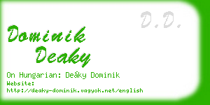 dominik deaky business card